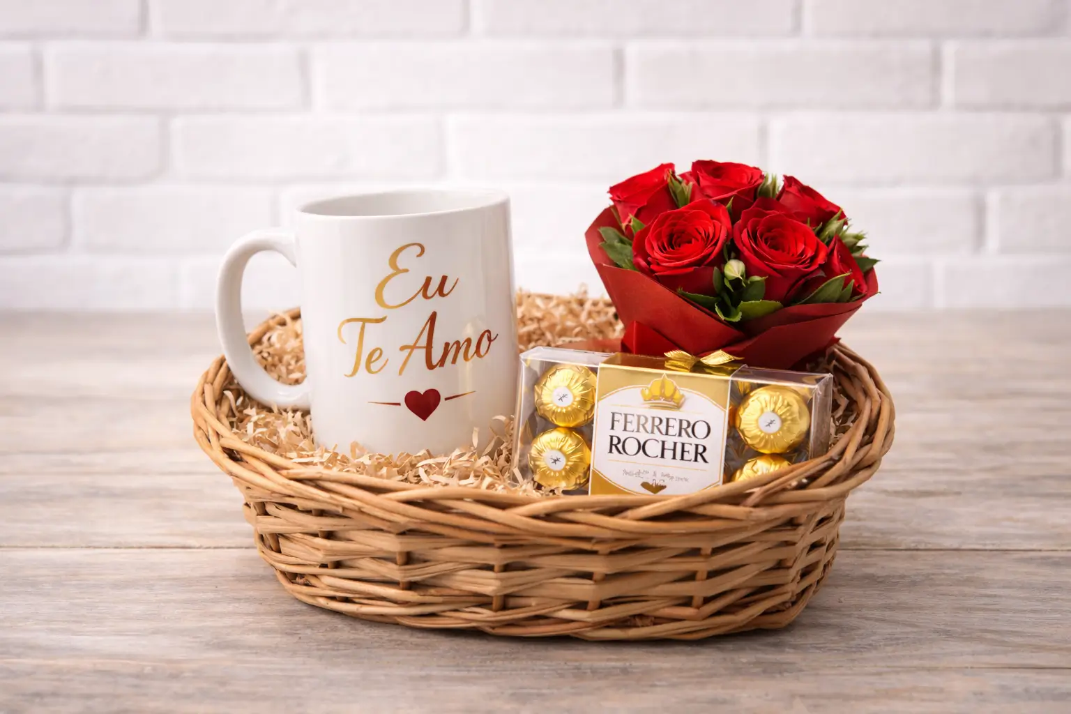 Kit Mini Encanto com Caneca, Bombons e Flores